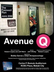  Avenue Q Farewell Run poster.