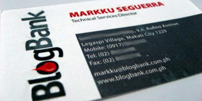  Markku Seguerra—BlogBank