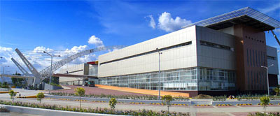  Facade of the Cebu International Convention Center.