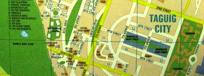  Photo of the Fort Bonifacio Global City portion of the Metro Manila Citiatlas 2007.