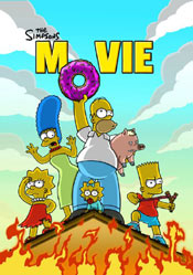  Movie poster of The Simpsons Movie.