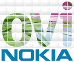  Logo of Ovi and Nokia.