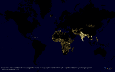  Google Map Maker activity in 2008