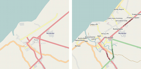  Before-and-after map of Naic