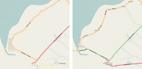  Before-and-after map of Ternate and Maragondon