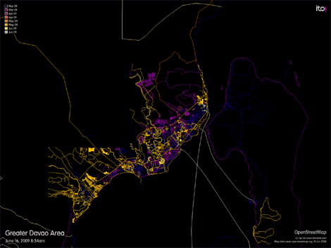  Mapping activity graph of Davao as of June 2009