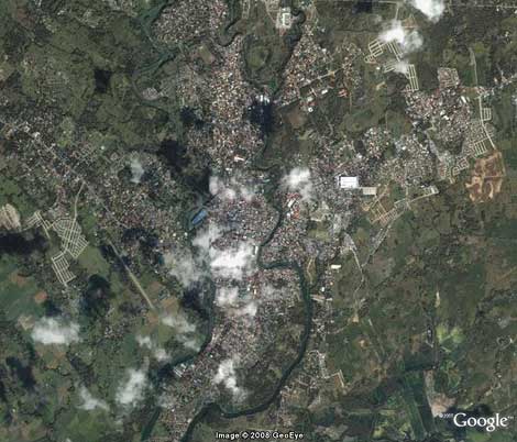  Lucena City in Google Earth.