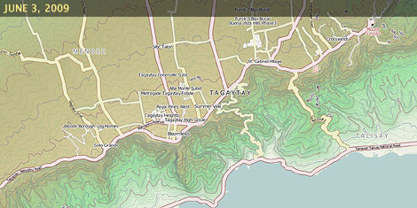  OSM map of Tagaytay as of June 3
